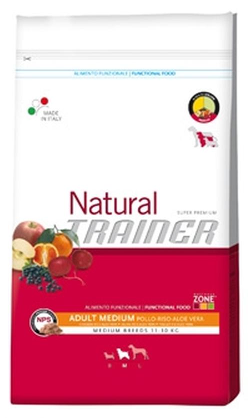 TRAINER Natural, Adult Medium, Manzo-Riso-Gingseng, 12,5 KG