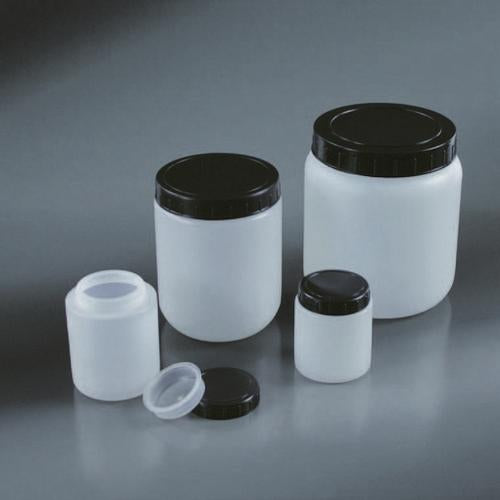 Vaso per istologia cilindrico in HDPE, con tappo a vite e sottotappo, 250 ML