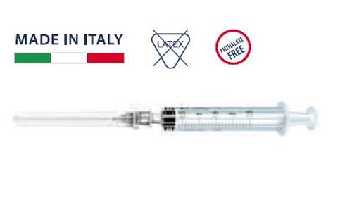 Siringa monouso PIC, 5 ML 22 G 0,7 x 40 mm, 100 Pz