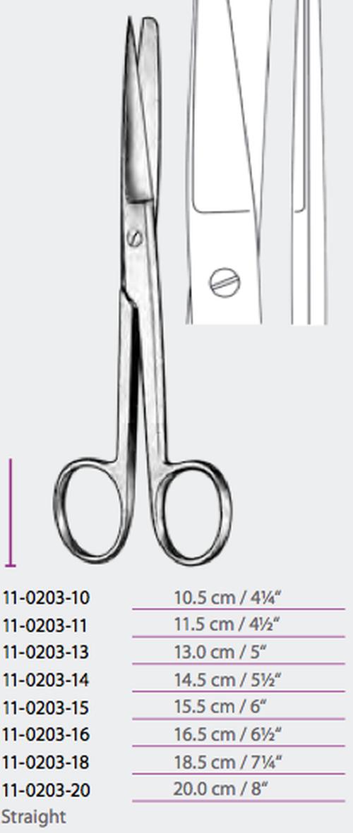 FORBICE Standard punta/smussa DRITTA 20 cm