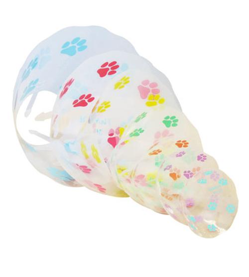 COLLARE ELISABET. FUNCOL 25 CM, TRASP. CON ZAMPE