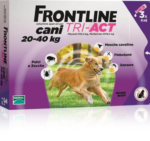 FRONTLINE TRI-ACT CANI 20-40 KG 3 PIP