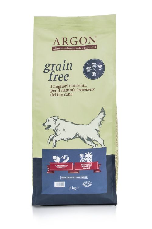 ARGON GRAIN FREE CANE, TONNO FRESCO E AGNELLO, 20 KG