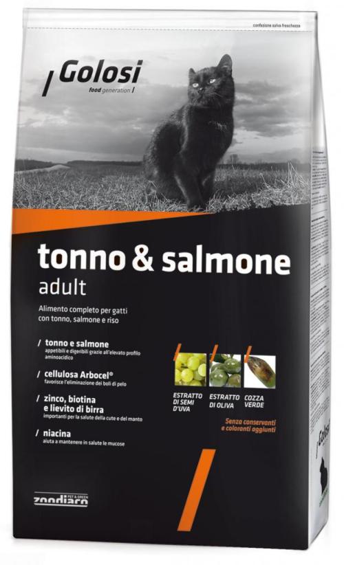 GOLOSI GATTO TONNO & SALMONE SACCO 1,5 KG