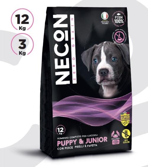 ZERO GRAIN PUPPY, CON PESCE PISELLI E FAVETTA, 12 KG