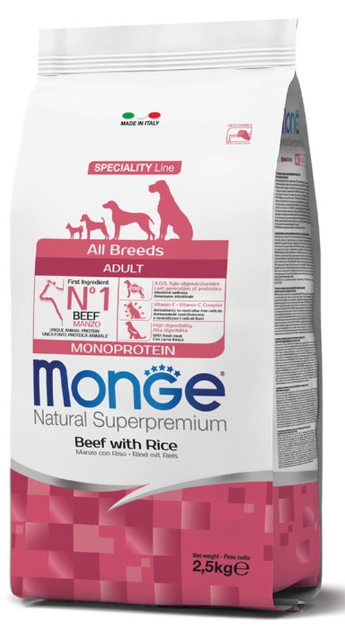 MONGE NATURAL SUPERPREMIUM Puppy&Junior, salmone e riso, 12 Kg