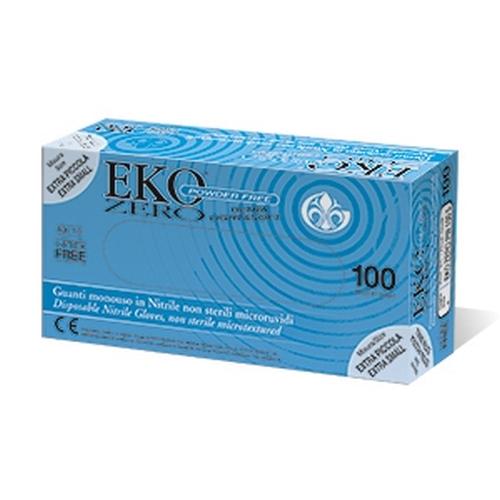 Guanti in nitrile EKO Zero, AQL <1,0, Mis. L, 100 Pezzi