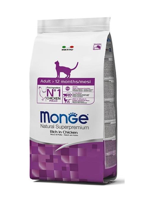 Monge GATTO Natural Superpremium, Pollo, Adult, 10 Kg