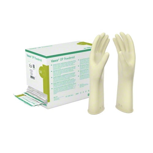 Guanti sterili VASCO c/polvere lattice, Mis. 7 50 pz