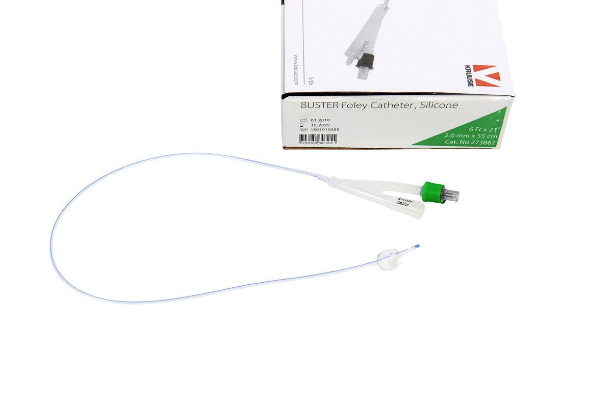 CATETERE VESCICALE FOLEY Buster 6 Fr x 22 in (2,0 mm x 55 cm)