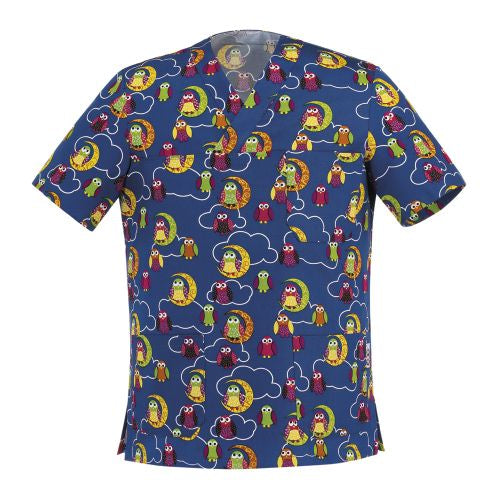 Casacca Leonardo Owls, 100% cotone, maniche corte, Tg. XL