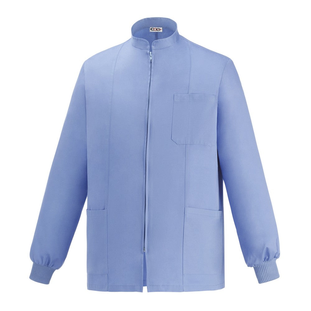 Camice VASCO Light Blue, 100% cotone, con ZIP, Tg. M