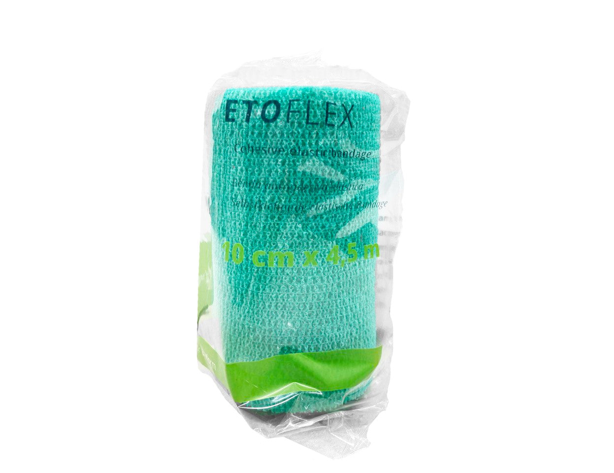 BENDA elastica AUTOADESIVA ETOFLEX, CM 10, 4,5 MT, verde chiaro
