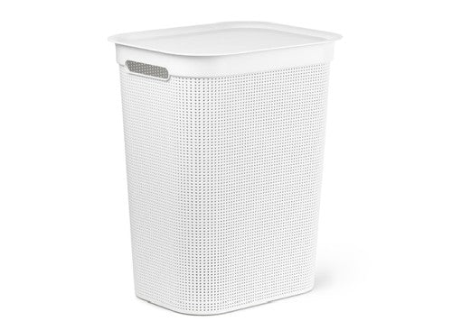Cesto biancheria 50 Lt, bianco, 431 × 340 × 529 mm