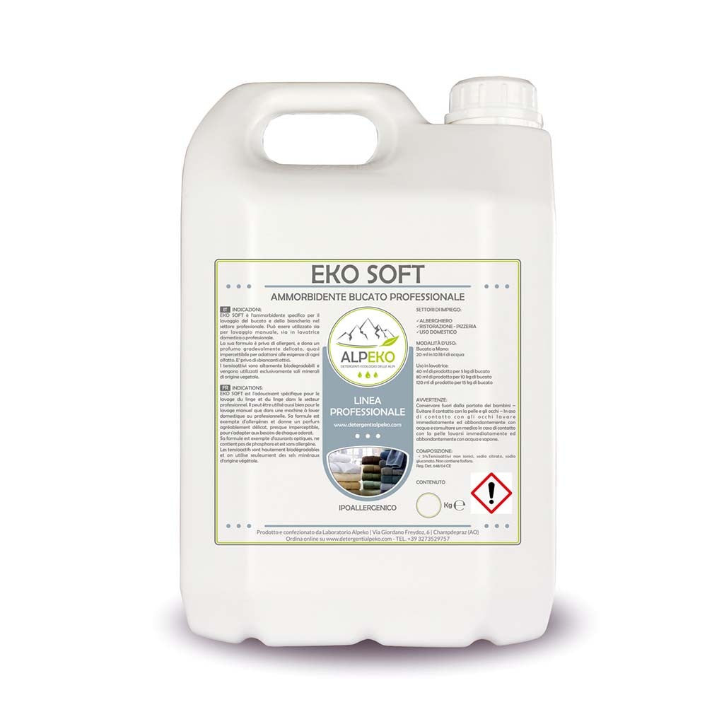 Ammorbidento bucato EKO SOFT Profumo vaniglia 5 Kg