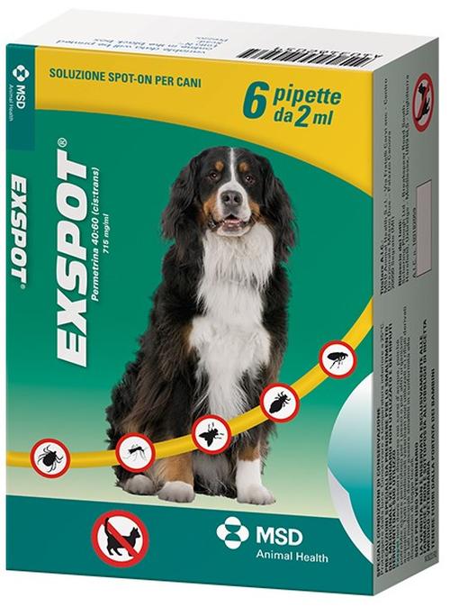 EX-SPOT 6 TUBETTI 2 ML CANI XL