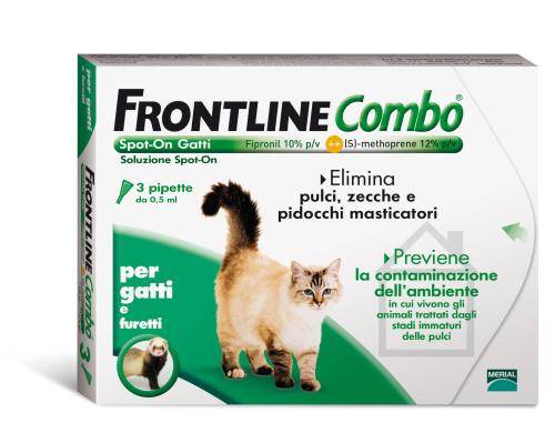 FRONTLINE COMBO GATTI, 3 FIALE