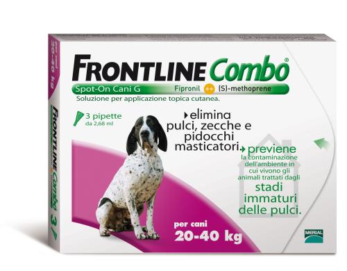 FRONTLINE COMBO CANE GRANDE 20-40kg, 2,68 ML, 3 FIALE