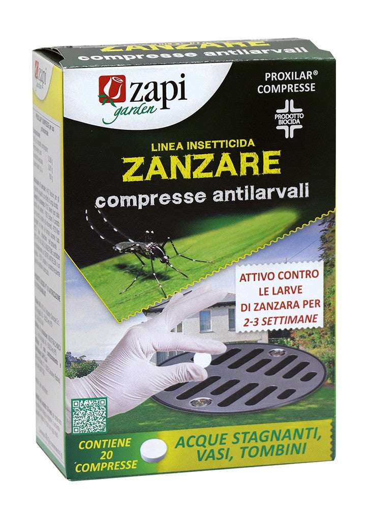 ZAPI Garden ZANZARE compresse antilarvali 20 pezzi