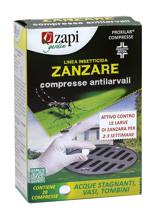 ZAPI Garden ZANZARE compresse antilarvali 20 pezzi