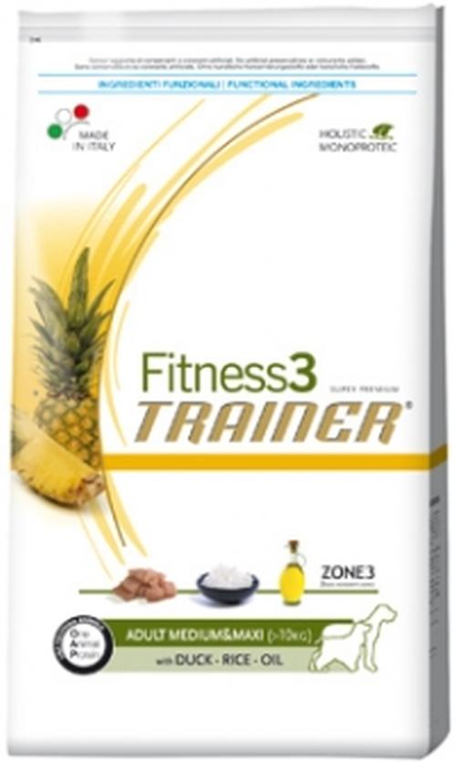 TRAINER Fitness3, Adult Medium&Maxi, Fish-Maize-Oil, 12,5 KG
