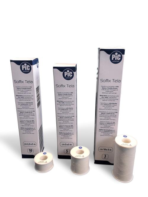 CEROTTO TELA PIC BIANCO SOFFIX, 5 cm X 5 mt