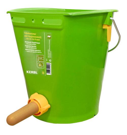 SECCHIO PLASTICA VITELLI COMPLETO, VERDE