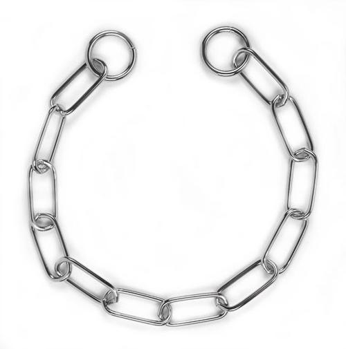 COLLARE STRANGOLATORE A MAGLIE 4 MM, 63 CM.