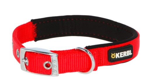 COLLARE CANE MIAMI PLUS rosso; 38 – 46 cm, 25 mm