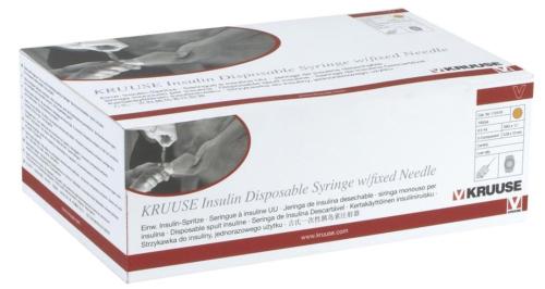 SIRINGHE KRUUSE STERILI 5 ML 22 G x 1 1/4, 100 PZ