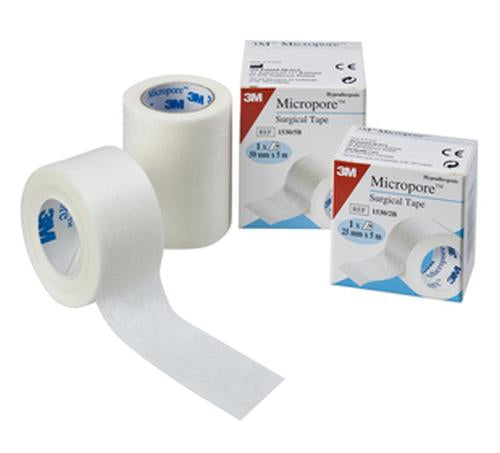 Cerotto TNT MICROPORE 3M 5 X 9,14 CM, bianco, 6 Pz.