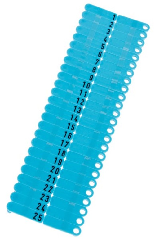 MARCA NUMERATA BLU, 35 x 10 mm