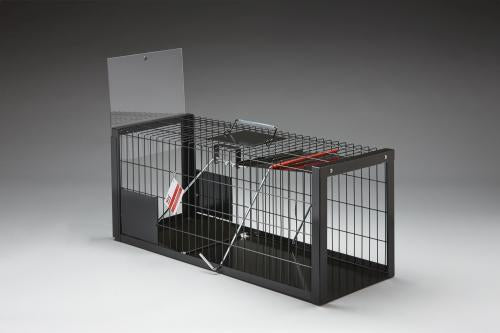 Gabbia cattura animali nera 76 x 29,5 x 32 CM