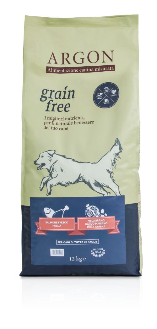 ARGON LOW – GRAIN Monoproteico, Salmone & Patate, 20 Kg