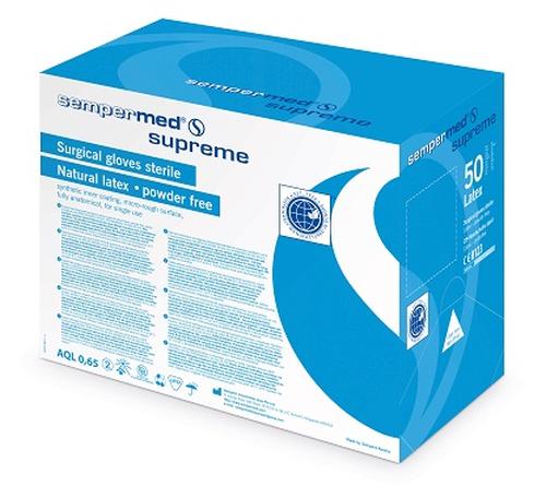 GUANTI STERILI SEMPERMED SUPREME PLUS S/POLVERE MIS 8 50 PZ