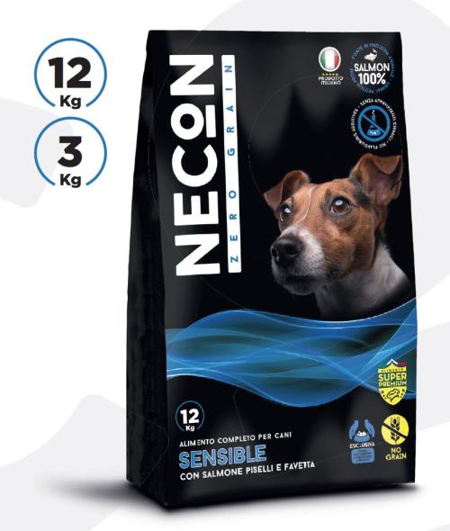 ZERO GRAIN SENSIBLE, CON SALMONE PISELLI E FAVETTA, 12 KG