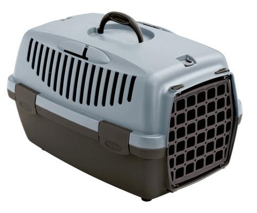 Box trasporto GULLIVER1, blu/marrone, aperture plastica, 48x32x31cm