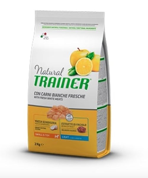 TRAINER Natural cane dry Small & Toy Light Carni bianche fresche 2Kg