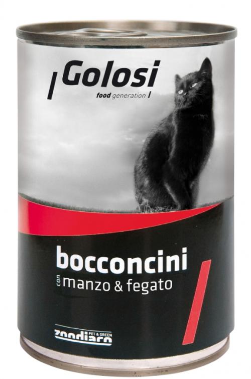 GOLOSI CAT BOCC. MANZO & FEGATO 400 GR