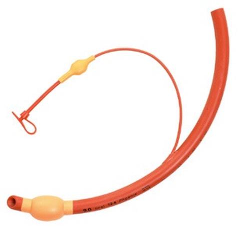 TUBO ENDOTRACHEALE ARANCIONE IN GOMMA, I.D. 3,0 mm, L. 165 MM