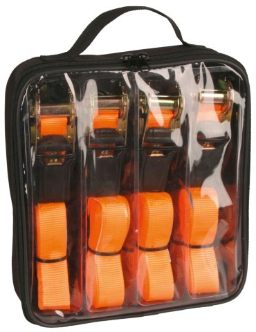 Cinghia fissaggio SET da 4, 25 mm / 5 m, arancione