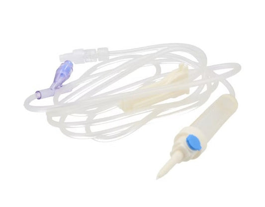 Set di microinfusione, sito a Y senza ago, 200 cm, 60 gocce/ml, 25 pezzi
