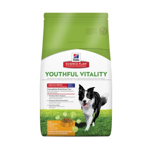 HILL'S Youthful vitality Medium Adult 7+, pollo e riso, 2,5 Kg