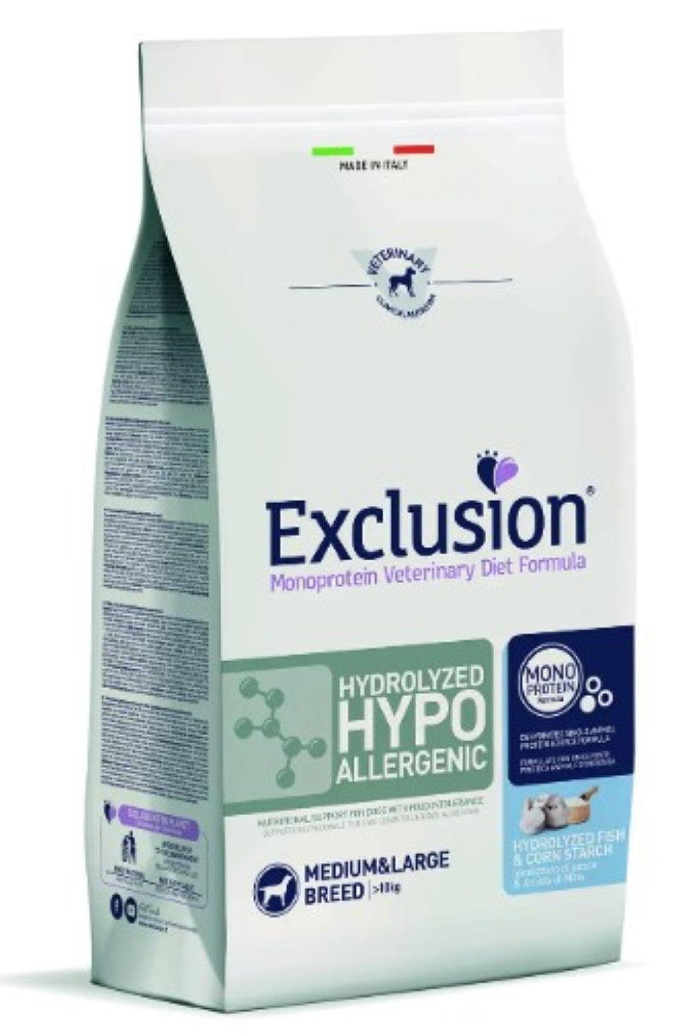 EXCLUSION HYDROLYZED HYPO PESCE M/L 12 KG