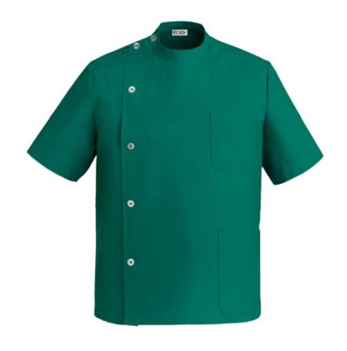 Casacca Bob, medical green, con bottoni classici, Tg. 3XL