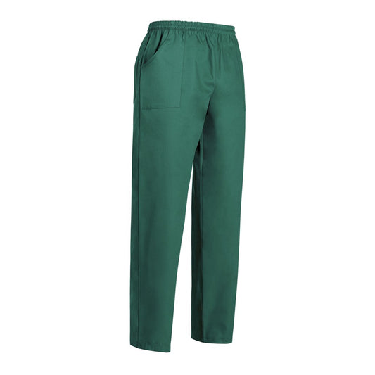 Pantalone Coulisse Pocket, 100% cotone, medical green, unisex, Tg. L