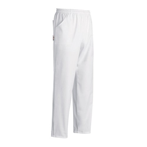 Pantalone Coulisse Pocket, 100% microfibra, bianco, unisex, Tg. XS
