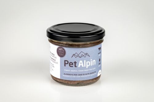 Mangime umido per cani, manzo con mela 100 Gr.