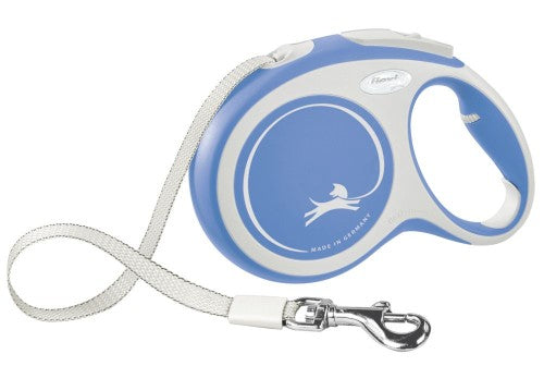 Flexi guinz.new Comfort L 8m cinghia, fino a 50kg, blu
