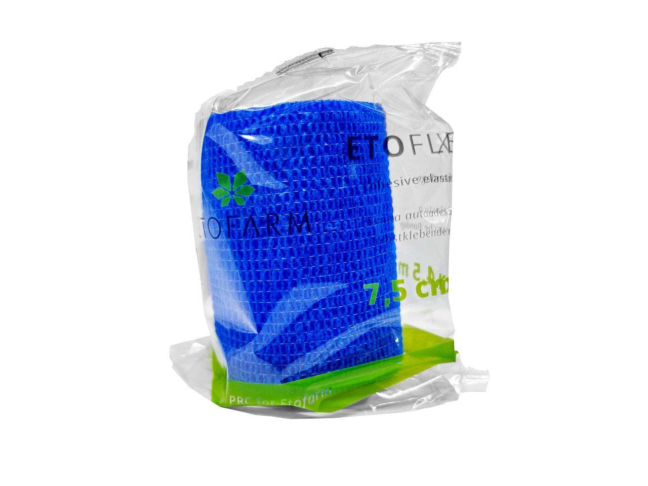 BENDA elastica AUTOADESIVA ETOFLEX, CM 7,5, 4,5 MT, blu